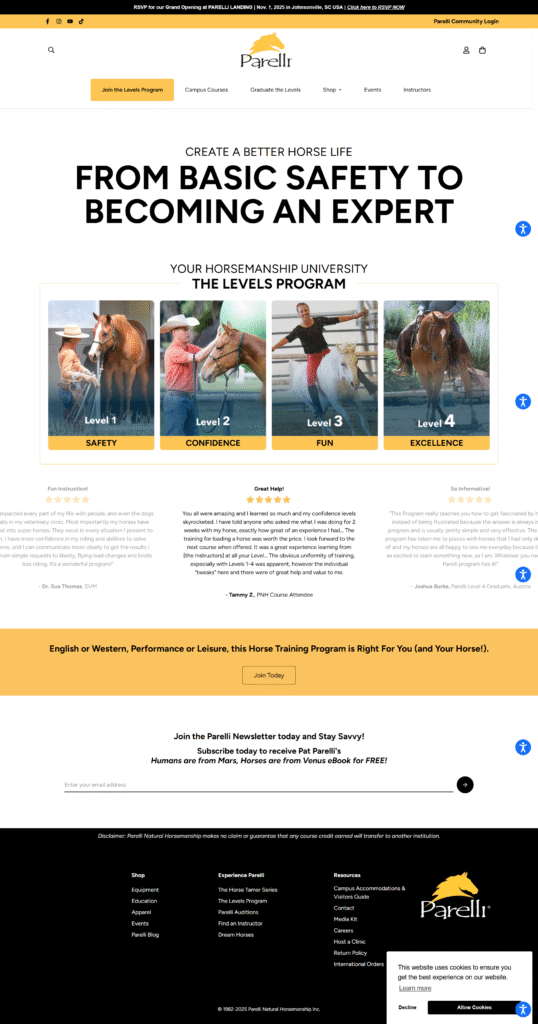 PARELLI NATURAL HORSEMANSHIP Screencapture Shopus Parelli 2025 10 03 14 47 28 538x1024